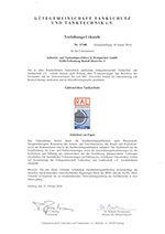 Zertifikat Abdichten Fugen