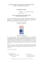 Zertifikat Montage Leckanzeigesysteme