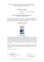 Zertifikat Montage Tankstellen